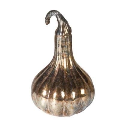 ДЕКОРАТИВНА  АНТИЧНА ЗЛАТНА СТЪКЛЕНА  ТИКВА  