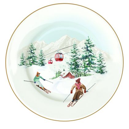 PORCELAIN SITE  PLATE CHALET
