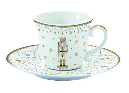 Porcelain cup & saucer 200 ml in color box ROYAL  NUTCRACKER