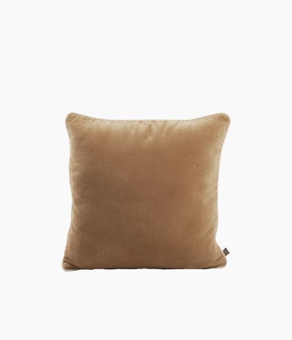 CUSHION COVER VELVET - TABAC