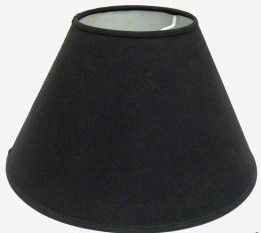 LAMPS - LAMPSHADES COTTON 40cm SMOOTH BLACK