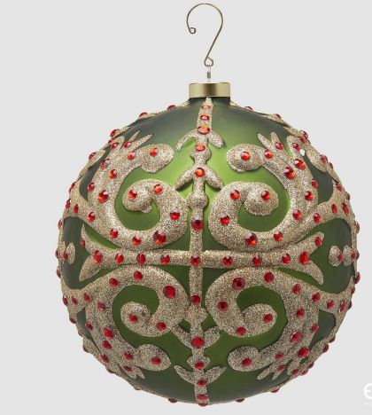 ADORNMENT BALL GEMS D.16.5