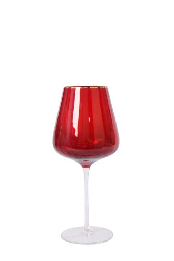 Set of 2 Red  Wine glasses