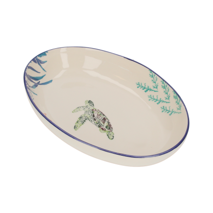 КЕРАМИЧНА ОВАЛНА КУПА КОСТЕНУРКА