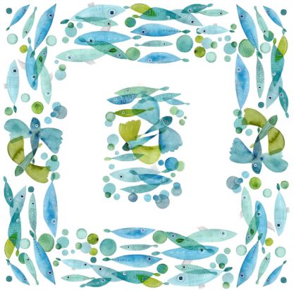 Premium Linen Tablecloth PESCIVOLANTI