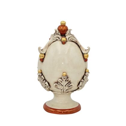 ЯЙЦЕ НА СТОЙКА  СЕДЕФЕНО АНТИЧНО ЗЛАТО 