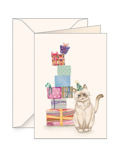GREETING CARD - "GATTINO PACCHETTI"
