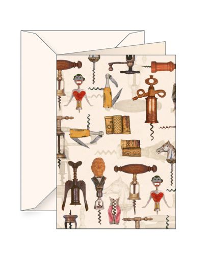 ПОЗДРАВИТЕЛНА КАРТИЧКА -  "CORKSCREW"