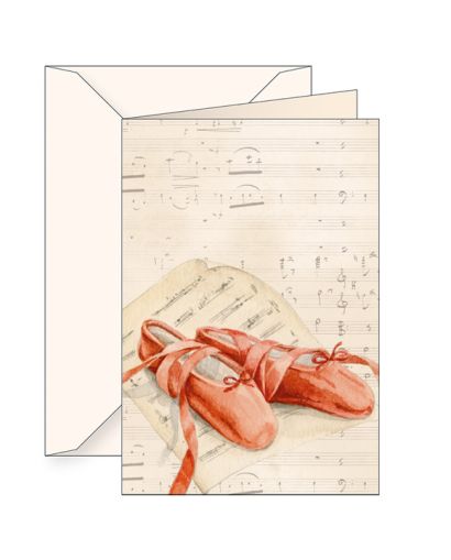 GREETING CARD - " DANCE SHOES"