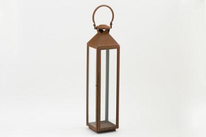 ELLIS, lantern, iron and glass, rust