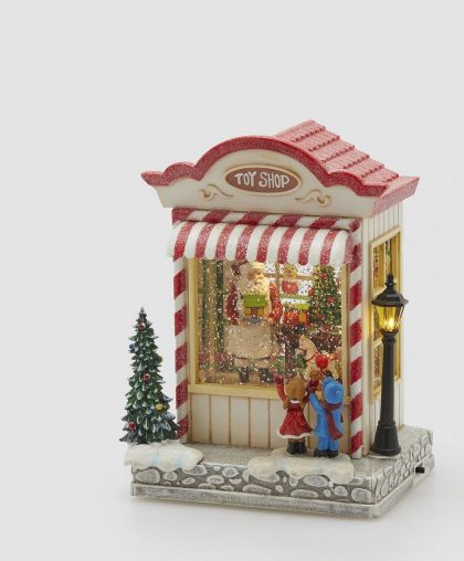 Коледна декорация „Toy Shop“ с осветление и движение