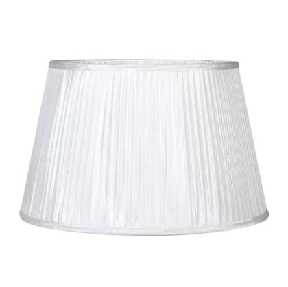 Cream Silk Drum Shade Only