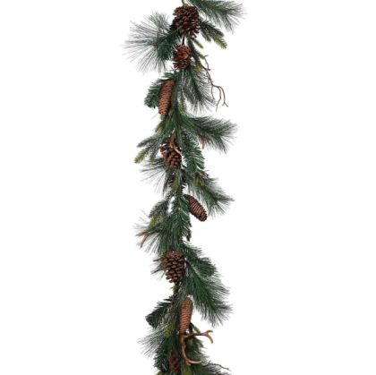 Pine with Pinecones Garland 