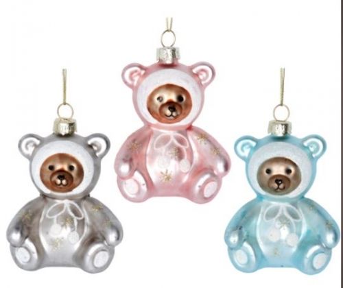 СТЪКЛЕНА ИГРАЧКА МЕЧЕ - БЕБЕ