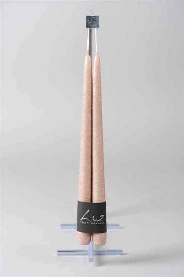Pair of tapers "VELVET" - Luz Your Senses Metal