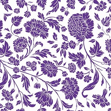 George V. embossed violet white 33x33 cm