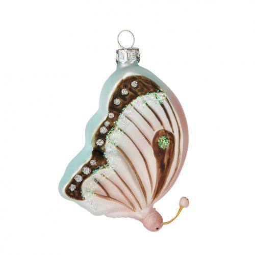 Xmas Ornament Butterfly Rose