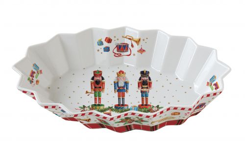 ПОРЦЕЛАНОВО ОВАЛНО ПЛАТО - VINTAGE NUTCRACKER