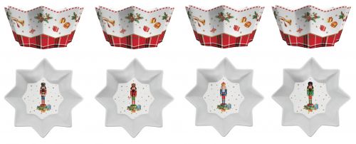 Set 4 porcelain bowls - VINTAGE NUTCRACKER