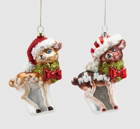 КОЛЕДНА ДЕКОРАЦИЯ -  СТЪКЛЕНИ ЕЛЕНИ