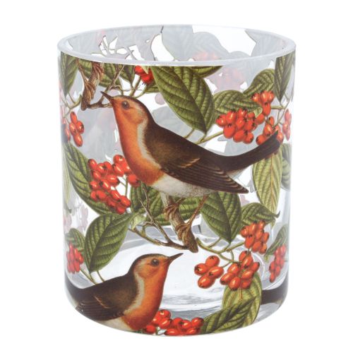 Glass Nite Lite Robins