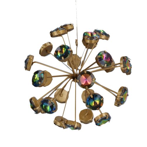 Peacock Diamante/Metal Starburst