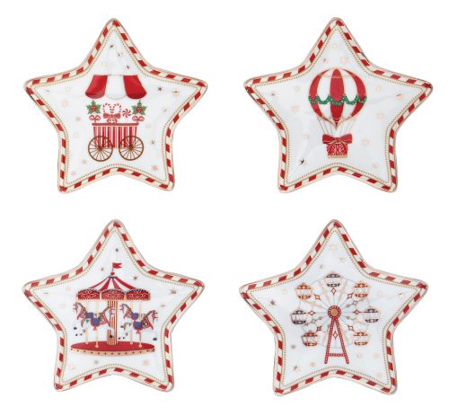 СЕТ ОТ 4 БР. ПОРЦЕЛАНОВИ ПОДЛОЖКИ CHRISTMAS WONDERLAND