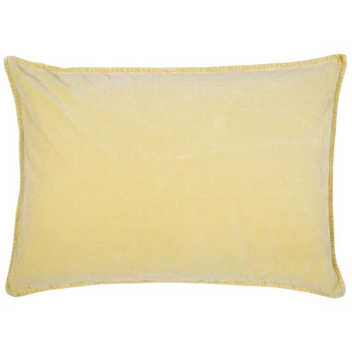 Cushion cover velvet lemon drop