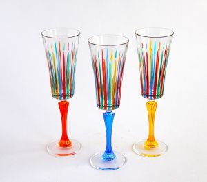 ЧАША ЗА ШАМПАНСКО  КОЛЕКЦИЯ TIMELESS - КРИСТАЛ МУРАНО 