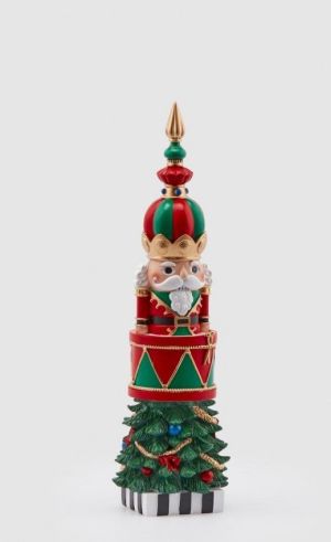 TOPIARY SANTA CIRCUS H34X12X12