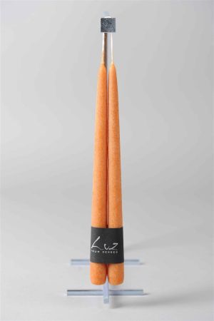 Pair of tapers "VELVET" - Luz Your Senses - sequoia