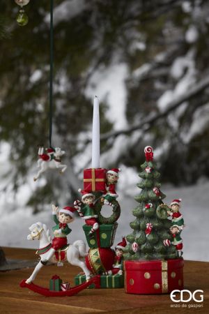 PINE ELVES CARILLON C/LED H37 D16