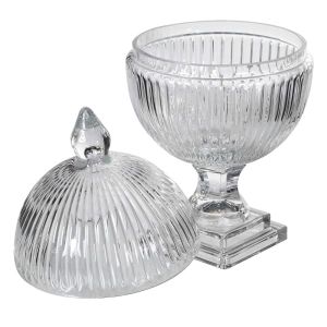Clear Glass Bonbon Jar
