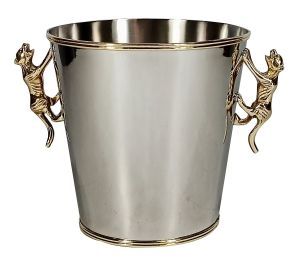 CHAMPAGNE COOLER NICKEL/GOLD 'JAGUAR' 