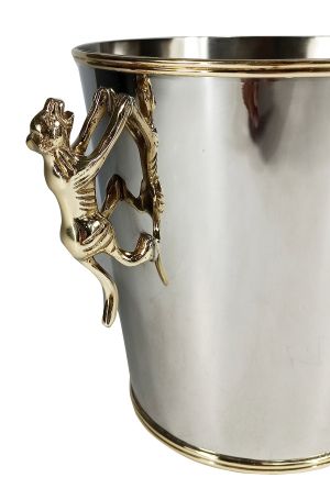 CHAMPAGNE COOLER NICKEL/GOLD 'JAGUAR' 