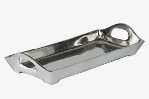 SMALL RCTG SHINY SILVER TRAY HAN