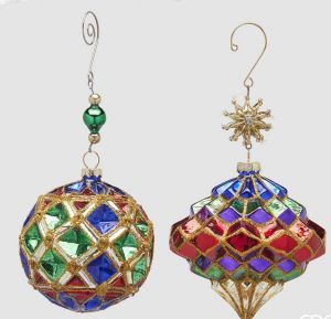 SPINNING TOP BALL DECORATION RHOMBUSES 2 ASS. H.15 D.10 