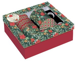 К-Т 4БР ЧАША ПОРЦЕЛАН - CHRISTMAS JOY