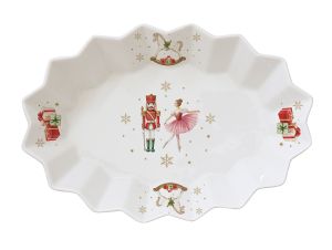 ПЛАТО ПОРЦЕЛАН ОВАЛ  -  MAGIE DE NOEL