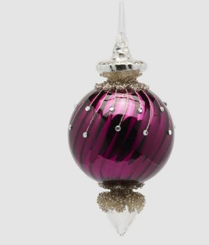 КОЛЕДНА  ДЕКОРАЦИЯ  ТОПКА  С КРИСТАЛИ