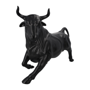 DECORATIVE CERAMIC BULL