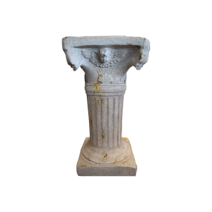 DECORATIVE CAPITAL BASE WITH PUTTO