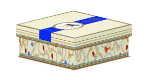 Porc. serving platter 35x15 cm in color box