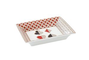 Porc. serving platter 35x15 cm in color box CASINO