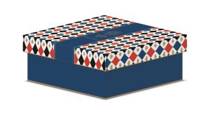 Porc. serving platter 35x15 cm in color box CASINO