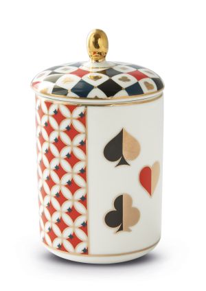 Scented candle in porcelain jar in gift box CASINO
