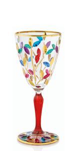 VINO  GLASS - MURANO CRYSTAL