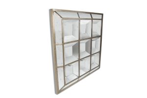 JAVIER, mirror, accent, border gold, square