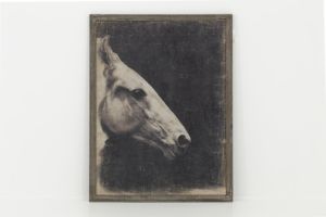 КАРТИНА КОНСКА ГЛАВА  АНТИЧЕН ЗАВЪРЕК -  HANDPAINTED 