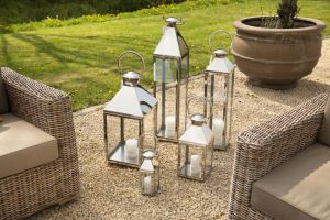 CHARME, lantern, steel and glass